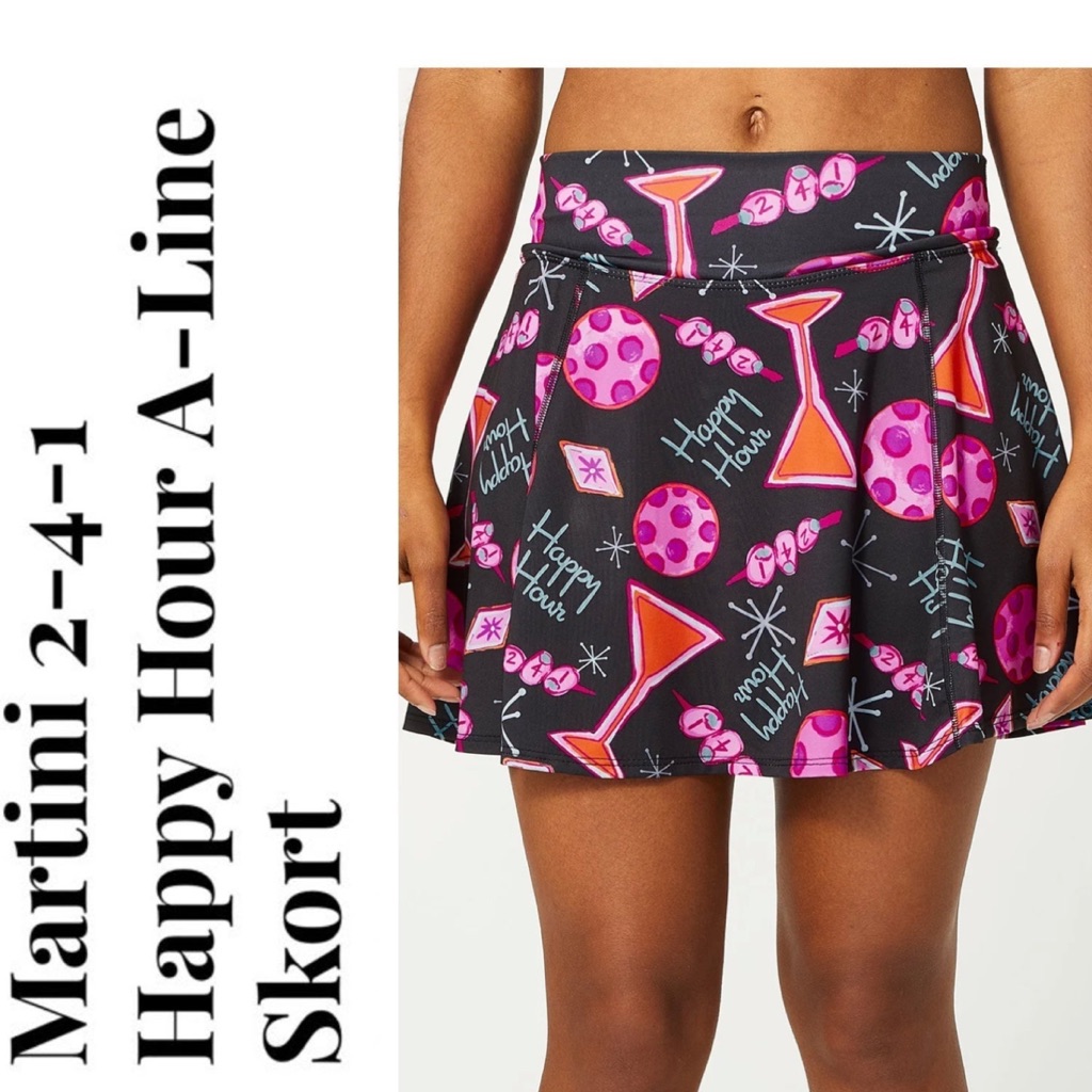 Bella Bella Pickleball Martini Skort